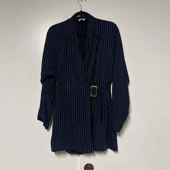 L'Academie Revolve The Tara Mini Dress in Navy & White Size XS - Picture 2 of 8